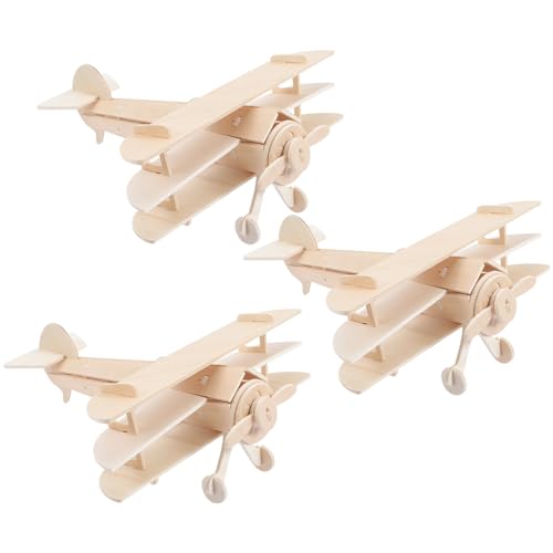 Toyvian 3st Holzrätsel Modellflugzeug Kinderspielzeug Aufblasbares Flugzeug Puzzle-Flugzeug Flugzeug-Segelflugzeug-Puzzle Drohne 3D-Modell Zusammenbauen 3D-rätsel Hölzern Toyvian 3st Holzrätsel Modellflugzeug Kinderspielzeug Aufblasbares Flugzeug Puzzle-Flugzeug Flugzeug-Segelflugzeug-Puzzle Drohne 3D-Modell Zusammenbauen 3D-rätsel Hölzern von Toyvian