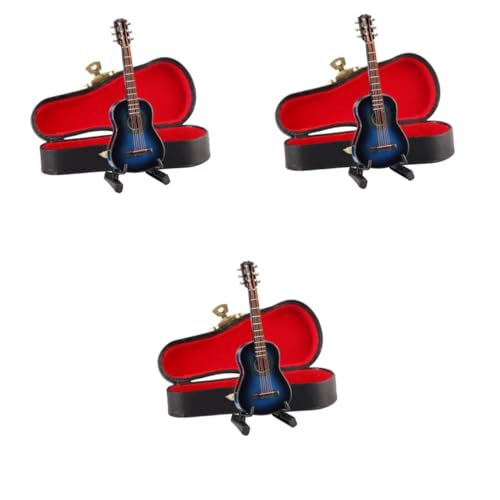 Toyvian Kleine Geschenke 3st Klassische Gitarre Mini-Geschenke Mini-Gitarre Gitarrenhandwerk Dekoration Desktop-Gitarre Ballade Bambus Männer Und Frauen Modell von Toyvian