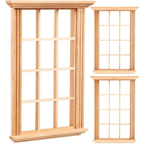 Toyvian 3st Modell Fensterrahmen Puppenmöbel Gartenminiaturen Miniatur-fensterrahmen Mini-fensterdekoration Mini- -fensterrahmen Fotografie Fensterhocker Puppenhausfenster Holz Toyvian 3st Modell Fensterrahmen Puppenmöbel Gartenminiaturen Miniatur-fensterrahmen Mini-fensterdekoration Mini- -fensterrahmen Fotografie Fensterhocker Puppenhausfenster Holz von Toyvian