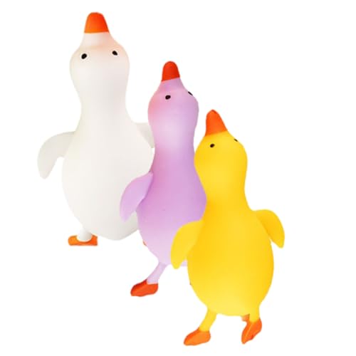 3st Enten- Ente Dehnbares Spielzeug Quetsch-entlüftungsspielzeug Spielzeuge Kleines Entenspielzeug Für Stressbälle Bälle Zum Stressabbau TPR Student Schreibtisch Unruhig von Toyvian