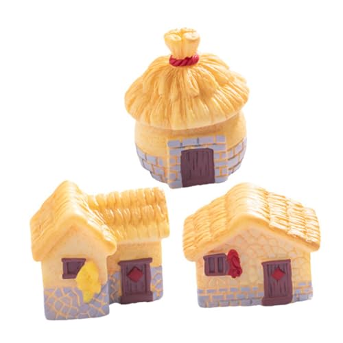 Toyvian 3st Retro-Landhaus Mit Reetdach Puppenhaus-miniaturen Mikro-landschaftshaus-Miniatur Kleines Hütte Kleine Häuser Zum Basteln Mini- Figur Minidorf Harz Toyvian 3st Retro-Landhaus Mit Reetdach Puppenhaus-miniaturen Mikro-landschaftshaus-Miniatur Kleines Hütte Kleine Häuser Zum Basteln Mini- Figur Minidorf Harz von Toyvian
