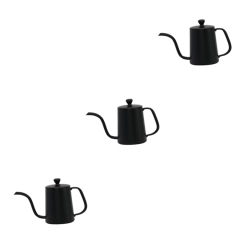 Toyvian 3st Simulation Kaffeekanne Mini-hausbedarf Autozubehör Mini- -Requisite Kleine Kaffeekanne Dinge Fürs Auto Küche Kaffeekocher Metall Möbelpaste Schwanenhals von Toyvian