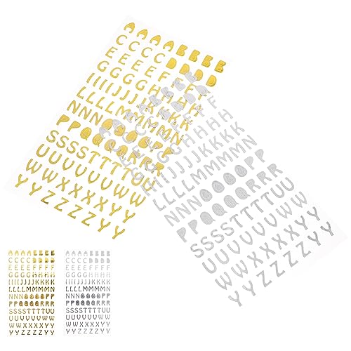 Toyvian 4 Blätter Bronzierende Englische Aufkleber Buchstabenaufkleber Buchstaben Aufkleben Alphabet-Aufkleber Postfach Briefe DIY-kartenaufkleber Buchstaben Zum Basteln Papier Toyvian 4 Blätter Bronzierende Englische Aufkleber Buchstabenaufkleber Buchstaben Aufkleben Alphabet-Aufkleber Postfach Briefe DIY-kartenaufkleber Buchstaben Zum Basteln Papier von Toyvian