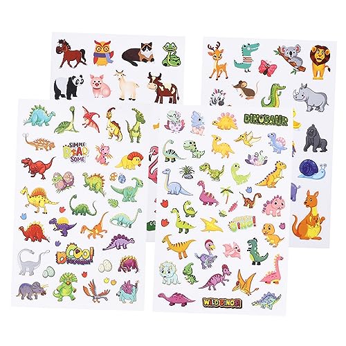 Toyvian 4 Blätter klebesticker Stickers Aufkleber liebes motivstanzer wickeltischaufsatz packschnur Dekoration zur Hausaufgabenermutigung Positive Aufkleber lohnende Aufkleber PVC Colorful von Toyvian