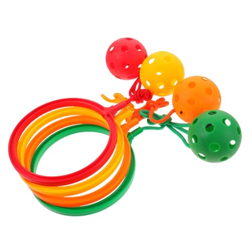 Toyvian 4 Hüpfendes Ballspielzeug Springender Ringball Sprunggelenkbälle Überspringen Sie Es Für Fitness Springendes Fitnessball Für Einfuß Drinnen von Toyvian