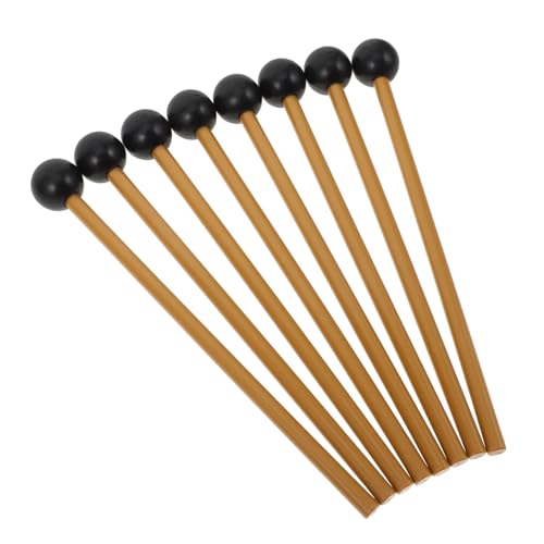 Toyvian 4 Paar Marimba-schlägel – Übungs-schlagzeugstöcke Für Kinder Anfänger Musiker – Ergonomische Griffe Universal-Percussion-schlägel Für Zungentrommel Xylophon von Toyvian