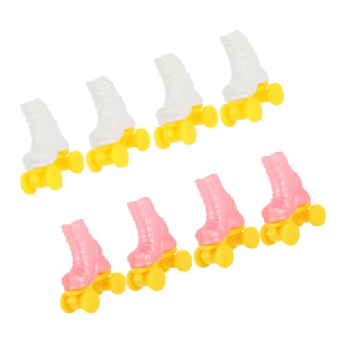 Toyvian 4 Paare Roller Skates Puppen-Skating-Werkzeug Rollschuh-Bastelarbeiten für eine Puppe Zubehör für die Puppenherstellung kleines Hauszubehör Schlittschuh für DIY-Puppe Plastik Toyvian 4 Paare Roller Skates Puppen-Skating-Werkzeug Rollschuh-Bastelarbeiten für eine Puppe Zubehör für die Puppenherstellung kleines Hauszubehör Schlittschuh für DIY-Puppe Plastik von Toyvian