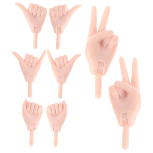 Toyvian Materialien Für Die Puppenherstellung – 4 Paar Miniatur-fingerhände Für Reborn-puppenzubehör von Toyvian