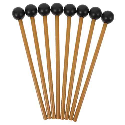 Toyvian 4 Paare musikalischer Trommelstock Schlagzeugstöcke Schlagzeug-Zubehör Schlagzeug Schlägel Set Trommelstöcke Trommel Zubehör Praktische Drum Hammer universeller Drumstick Plastik von Toyvian