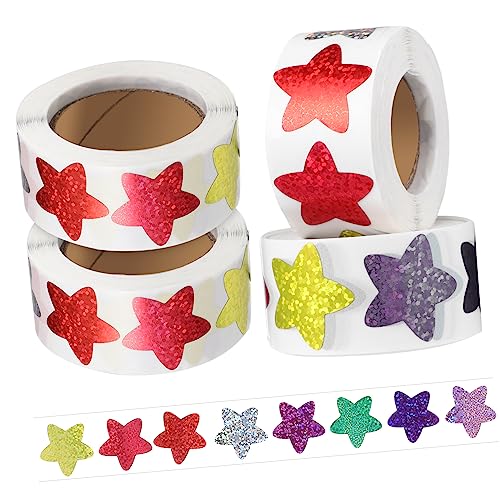 Toyvian Selbstklebende Sternaufkleber Für Kinder 4 Rollen Belohnungsaufkleber Aufkleber Leicht Abziehbar Toyvian Selbstklebende Sternaufkleber Für Kinder 4 Rollen Belohnungsaufkleber Aufkleber Leicht Abziehbar von Toyvian