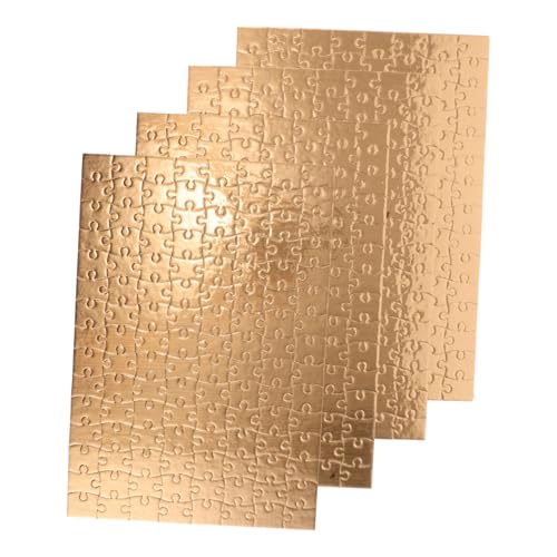 Toyvian 4 Sätze Blanko-Puzzles Gold Teile zum Bemalen und Gestalten Sublimations-Jigsaw für Familienaktivitäten DIY-kunstprojekte Kreative Spiele Geschenkidee und Lernspielzeug Toyvian 4 Sätze Blanko-Puzzles Gold Teile zum Bemalen und Gestalten Sublimations-Jigsaw für Familienaktivitäten DIY-kunstprojekte Kreative Spiele Geschenkidee und Lernspielzeug von Toyvian