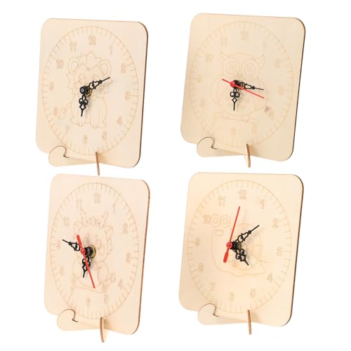 Toyvian 4 Sätze DIY Kinderuhr Bastelset mit Hochwertigem Runde Holz Ziffernblätter Blanko Uhr zum Bemalen Fördert Zeitverständnis und Kreative Eltern Junge Mädchen Aktivitäten Toyvian 4 Sätze DIY Kinderuhr Bastelset mit Hochwertigem Runde Holz Ziffernblätter Blanko Uhr zum Bemalen Fördert Zeitverständnis und Kreative Eltern Junge Mädchen Aktivitäten von Toyvian