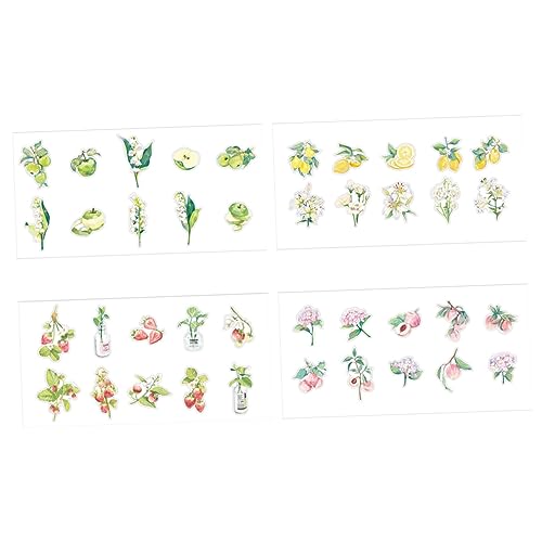 Toyvian 4 Sätze Heißprägeaufkleber Abziehbilder Nagetier Schaumgläser Stifte Scrapbooking Sticker Scrapbook Stickers Selbstklebender Kunstaufkleber Aufkleber für Scrapbooking das Haustier von Toyvian