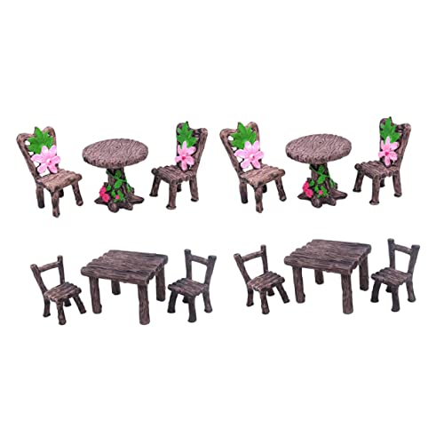 Toyvian 4 Sätze Mikro-Landschaftstisch und Stühle Mini-Tischstuhl Mini-Möbelmodell Bausätze vorratsregal küche kindeküche miniaturfiguren Simulation Möbelmodell Mini-Tisch-Stuhl-Möbel Harz Toyvian 4 Sätze Mikro-Landschaftstisch und Stühle Mini-Tischstuhl Mini-Möbelmodell Bausätze vorratsregal küche kindeküche miniaturfiguren Simulation Möbelmodell Mini-Tisch-Stuhl-Möbel Harz von Toyvian