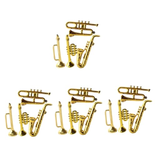 Toyvian 4 Sätze Mini-Saxophon Miniaturen Mini-trompete Puppe Dekorationen Winzig Entzückendes Miniaturspielzeug Dekorative Mini-hausdekoration Golden Plastik 4 Stück * 4 Toyvian 4 Sätze Mini-Saxophon Miniaturen Mini-trompete Puppe Dekorationen Winzig Entzückendes Miniaturspielzeug Dekorative Mini-hausdekoration Golden Plastik 4 Stück * 4 von Toyvian