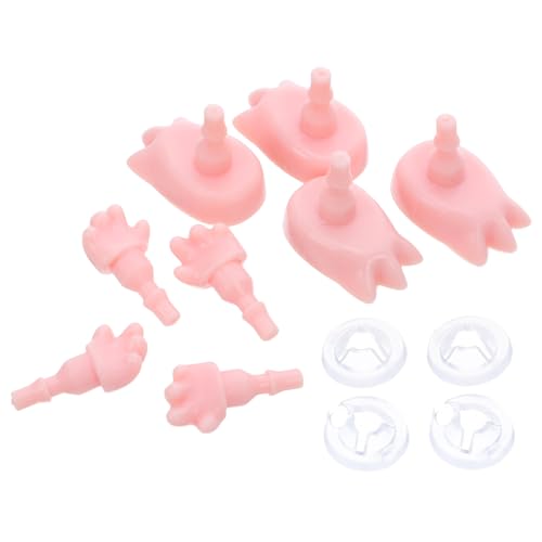 Toyvian 4 Sätze Miniatur Puppen Hände und Füße Ersatzteile Gelenke für Puppenreparatur DIY Zubehör Vielseitig Einsetzbar für Kreative Figuren und Dekoration von Toyvian