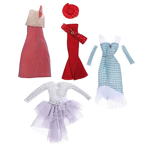 Toyvian 4 Sets Puppe Abendkleid Stilvolle Kleid up Spielzeug Puppe Dressing Liefert Für Mädchen Geburtstag Party Toyvian 4 Sets Puppe Abendkleid Stilvolle Kleid up Spielzeug Puppe Dressing Liefert Für Mädchen Geburtstag Party von Toyvian