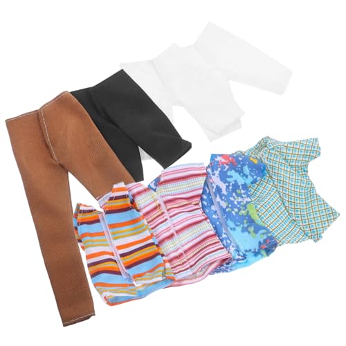 Toyvian 4 Sätze Puppenkleidung für Jungenpuppen Bunte Weiche Outfits Puppen Shorts Wiederverwendbare Bekleidung Passend für Puppen von Toyvian