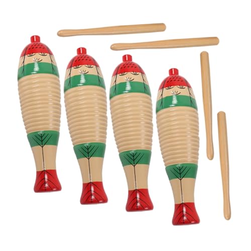 Toyvian 4 Sätze Teiliges Holz Guiro Percussion Instrument mit Rhythmusstab Glatte Oberfläche Handliche Fördert Musikalische Kreativität für und Spiel Drinnen und Draußen Toyvian 4 Sätze Teiliges Holz Guiro Percussion Instrument mit Rhythmusstab Glatte Oberfläche Handliche Fördert Musikalische Kreativität für und Spiel Drinnen und Draußen von Toyvian