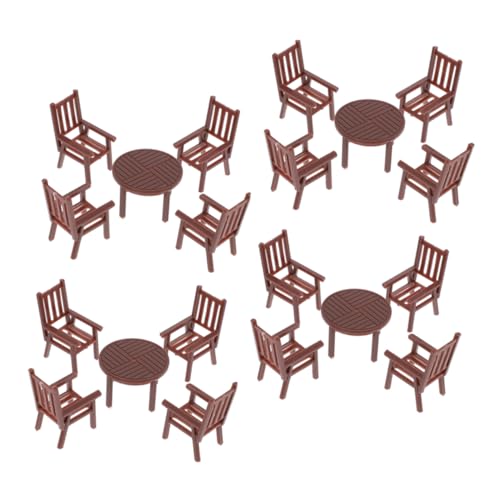 Toyvian 4 Satz Puppenhäuser Dekoration für Mikroszenen und Architekturmodelle von Toyvian