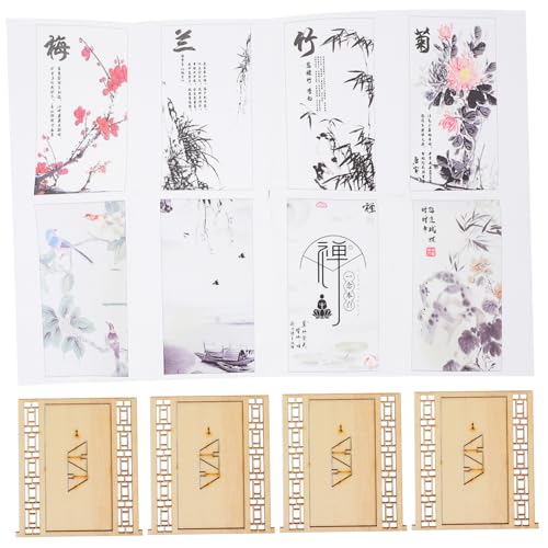 Toyvian 4sätze Miniatur Bildschirm Im Chinesischen Stil Teiliges Dekorative Screen Modelle Für Puppenhäuser Und Mikroszenen Antike Holzoptik Mit Papierstickern Toyvian 4sätze Miniatur Bildschirm Im Chinesischen Stil Teiliges Dekorative Screen Modelle Für Puppenhäuser Und Mikroszenen Antike Holzoptik Mit Papierstickern von Toyvian