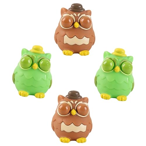 Toyvian 4 Stck. Pop-Eyed Eule für kinderspielzeug Sensory Toy Children Toys Tricky Toy Eulen-Squeeze- zur Druckentlastung Strumpfwaren PVC Toyvian 4 Stck. Pop-Eyed Eule für kinderspielzeug Sensory Toy Children Toys Tricky Toy Eulen-Squeeze- zur Druckentlastung Strumpfwaren PVC von Toyvian