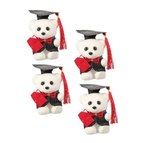 Toyvian 4 Stück Abschluss-bär-Dekoration, Gefüllte Bären-Puppe, Abschluss-blumenstrauß, Verpackung, Bären- Toyvian 4 Stück Abschluss-bär-Dekoration, Gefüllte Bären-Puppe, Abschluss-blumenstrauß, Verpackung, Bären- von Toyvian