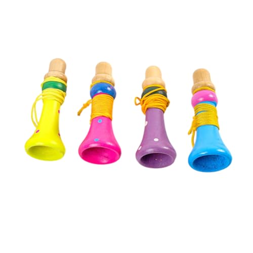 Toyvian 4 Stück Anfänger Trompete Musical Kleinkinder Kinderparty Trompete Trompetenpfeife für Exquisite gefälschte Trompete kleine Trompete hölzern Toyvian 4 Stück Anfänger Trompete Musical Kleinkinder Kinderparty Trompete Trompetenpfeife für Exquisite gefälschte Trompete kleine Trompete hölzern von Toyvian
