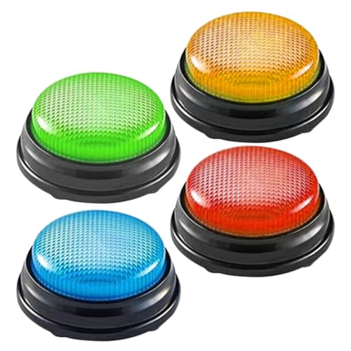 Toyvian 4 Stück Sound-Tasten Aufnehmbarer Antwort- für Jungen und Mädchen Quiz-Spiele Unterrichtsbedarf Lustiger -knopf Toyvian 4 Stück Sound-Tasten Aufnehmbarer Antwort- für Jungen und Mädchen Quiz-Spiele Unterrichtsbedarf Lustiger -knopf von Toyvian