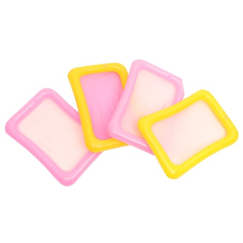 Toyvian Aufblasbarer Eisbar-sandkasten 60x45cm Gemischte Farbe 4-teiliges Bauspielzeug Lernspielzeug Kindersandwerkzeuge Leichtes Tragbares Glattes Grat von Toyvian