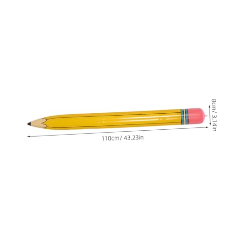 Toyvian 4 Stück Aufblasbare Riesen-bleistift Ballons PVC Robuste Schulanfang Abschluss Party Deko Leichtes Tragbares Klassenzimmer Zubehör für Einschulung und Erste Unterrichtstage von Toyvian