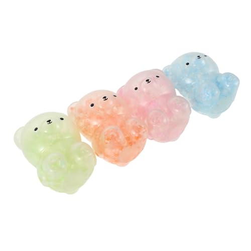 Toyvian 4 Stück Bär Quetschspielzeug Stressbälle aus Langlebigem Material Anti-Stress Tier und Erwachsene als Geschenk und Partyfüllung von Toyvian