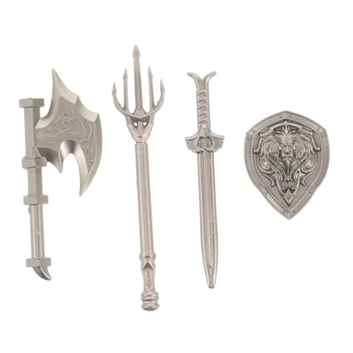 Toyvian 4 Stück Bausteinzubehör Und Schild Für Fechtschwert-Requisite Schulmaterial Selber Machen Spielzeugschwerter Spielzeugschild Für Burg Bausteine Silver Plastik Toyvian 4 Stück Bausteinzubehör Und Schild Für Fechtschwert-Requisite Schulmaterial Selber Machen Spielzeugschwerter Spielzeugschild Für Burg Bausteine Silver Plastik von Toyvian