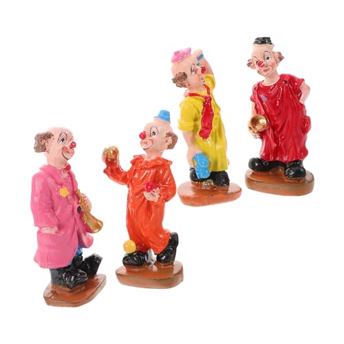 Toyvian Clown-Figuren-Kollektion 4-teiliges Bonsai-Clown-Ornament Sandkasten-zubehör Lebensechte Miniatur Einzigartiges Clown- Für Zuhause Toyvian Clown-Figuren-Kollektion 4-teiliges Bonsai-Clown-Ornament Sandkasten-zubehör Lebensechte Miniatur Einzigartiges Clown- Für Zuhause von Toyvian