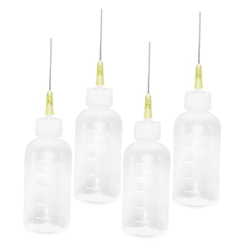 Toyvian 4Pcs Absendungsflasche Squeeze Flaschen Golf Club Farbe Mini Kleber Flaschen Nadel Flasche Flasche Bahnbahn Kleber Flasche Für Nadel Ölenflasche Golf Club Klebstoff Plastik Weiß von Toyvian