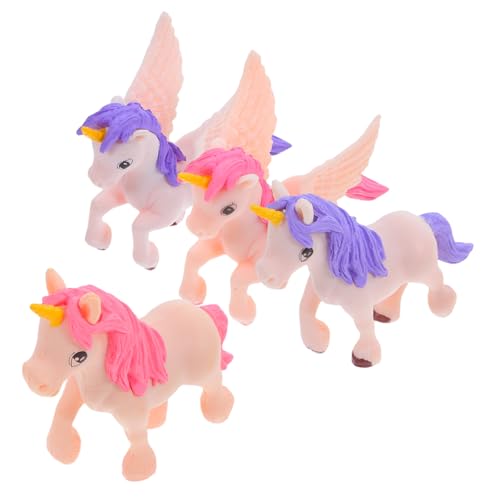 Toyvian 4 Stück Einhorn-Ornamente winzige Verzierung drinnen klein Partydekorationen Miniaturtier Autodeko Miniture Toys Unicorn Miniatur -Spielzeugeinicorns Figur PVC Toyvian 4 Stück Einhorn-Ornamente winzige Verzierung drinnen klein Partydekorationen Miniaturtier Autodeko Miniture Toys Unicorn Miniatur -Spielzeugeinicorns Figur PVC von Toyvian