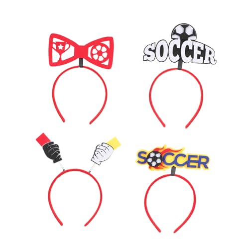 Toyvian 4 Stück Fußball-fan-stirnband Stirnbänder Stirnband Für Fußballfans Haarreifen Für Draußen Haarband Im Fußball-design Party-haar- -accessoire Fußball-kopfbedeckung Abs Toyvian 4 Stück Fußball-fan-stirnband Stirnbänder Stirnband Für Fußballfans Haarreifen Für Draußen Haarband Im Fußball-design Party-haar- -accessoire Fußball-kopfbedeckung Abs von Toyvian