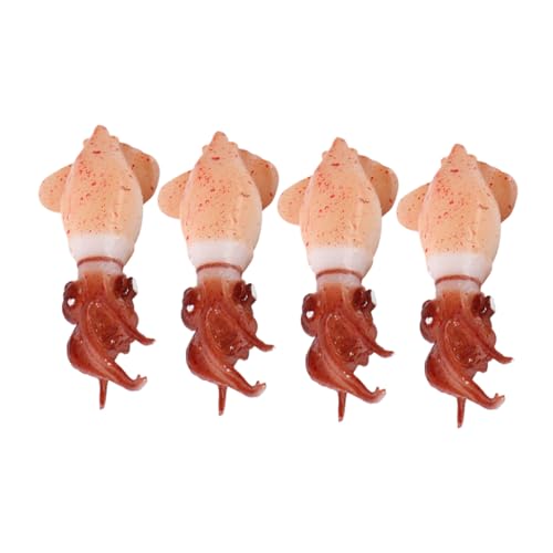 Toyvian 4 Stück Gefälschte Tintenfischdekoration Simulation Von Tintenfischdekorationen -lebensmittelmodell Kleine Tintenfischdekoration -Ornament Brown PVC Toyvian 4 Stück Gefälschte Tintenfischdekoration Simulation Von Tintenfischdekorationen -lebensmittelmodell Kleine Tintenfischdekoration -Ornament Brown PVC von Toyvian