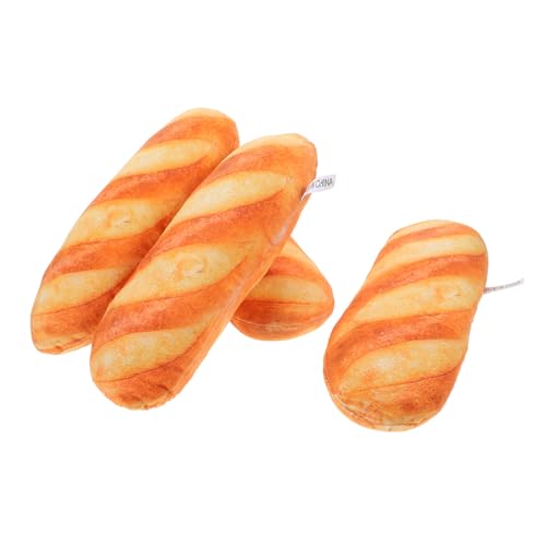 Toyvian Cartoon Brot Kissen Set Simulation Brot Plüsch Spaß Zimmer Decor Zubehör von Toyvian