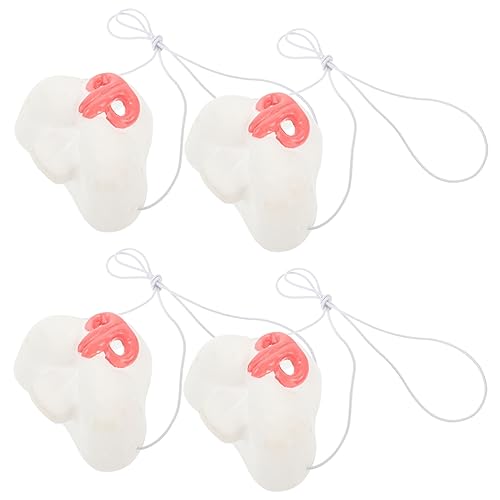 Toyvian 4 Stück Hasennase Ausgestopft Maske Tiere Plüsch Ratte Tierkostüm Kaninchen Pelzige Anzüge Haustier Aufblasbares Kinderkostüm Schnabel Hamster Vinyl von Toyvian