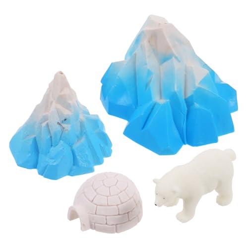 Toyvian 4stücke Teiliges Mini Spielzeugset Mit Realistischen Eishaus-Modellen Und Polartier-Figuren Für Puppenhäuser Und Mikro-landschaftsdekoration Für Jungen Und Mädchen Toyvian 4stücke Teiliges Mini Spielzeugset Mit Realistischen Eishaus-Modellen Und Polartier-Figuren Für Puppenhäuser Und Mikro-landschaftsdekoration Für Jungen Und Mädchen von Toyvian