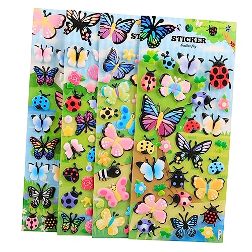 Toyvian Dekoratives Aufkleberset 3D Cartoon Sticker Kinder Stickerbögen Für Den Kindergarten von Toyvian