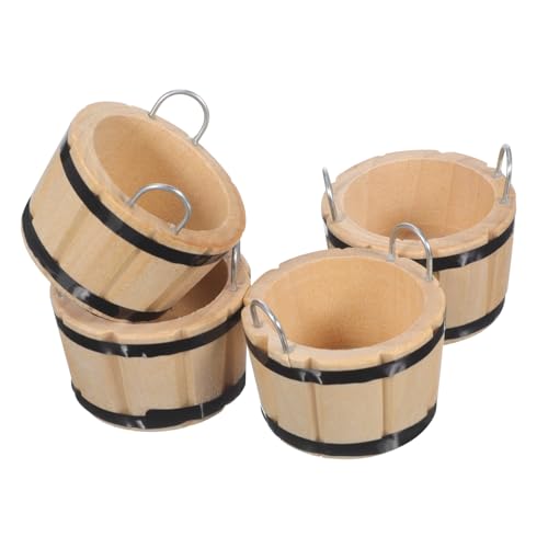 Toyvian 4stücke Miniatur Holzfass Teiliges Holzdekor Für Puppenhaus Kreative Miniaturobjekte Realistische Holzbehälter Für Fantasievolles Spiel Und Dekoration Für Puppenstubenzubehör Toyvian 4stücke Miniatur Holzfass Teiliges Holzdekor Für Puppenhaus Kreative Miniaturobjekte Realistische Holzbehälter Für Fantasievolles Spiel Und Dekoration Für Puppenstubenzubehör von Toyvian