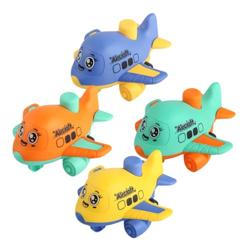 Toyvian 4 Stück Lustiges Cartoon-Flugzeug-Automodell Auto Kinderflugzeugspielzeug Kinderspielzeug Flugzeug-Autospielzeug attraktives Automodell Plastik Toyvian 4 Stück Lustiges Cartoon-Flugzeug-Automodell Auto Kinderflugzeugspielzeug Kinderspielzeug Flugzeug-Autospielzeug attraktives Automodell Plastik von Toyvian