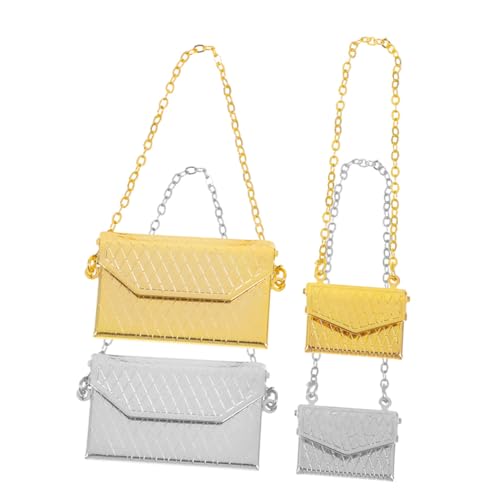 Toyvian 4 Stück Maßstab Mini Dollhouse Taschen für Puppen Realistisch Gestaltete Langlebige Mini Schultertaschen für Puppenzubehör und DIY Dekoration Toyvian 4 Stück Maßstab Mini Dollhouse Taschen für Puppen Realistisch Gestaltete Langlebige Mini Schultertaschen für Puppenzubehör und DIY Dekoration von Toyvian