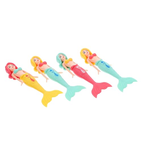 Toyvian Wasserspielzeug Für Kinder 4er-Pack Pool-tauchspielzeug Meerjungfrau-tauchspielzeug Für Kleinkinder von Toyvian