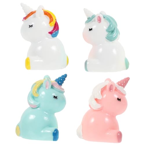 Toyvian 4 Stück Mikrolandschaftsdekoration Miniatur Fee Zubehör Ornamente Stuffer Garten Kleine Statuen Einhorn-Desktop-Ornament Mini-einhornfiguren Kleine Einhorn-spielzeuge Bausatz Harz Toyvian 4 Stück Mikrolandschaftsdekoration Miniatur Fee Zubehör Ornamente Stuffer Garten Kleine Statuen Einhorn-Desktop-Ornament Mini-einhornfiguren Kleine Einhorn-spielzeuge Bausatz Harz von Toyvian
