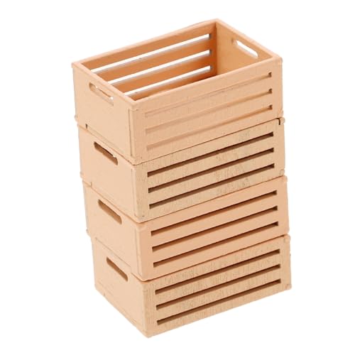 Toyvian 4 Stück Mini Aufbewahrungskörbe Körbe Puppenhaus Obstkorb Puppenhaus Kisten Mini Kisten Kleine Holzkiste Beige Aus Holz Toyvian 4 Stück Mini Aufbewahrungskörbe Körbe Puppenhaus Obstkorb Puppenhaus Kisten Mini Kisten Kleine Holzkiste Beige Aus Holz von Toyvian