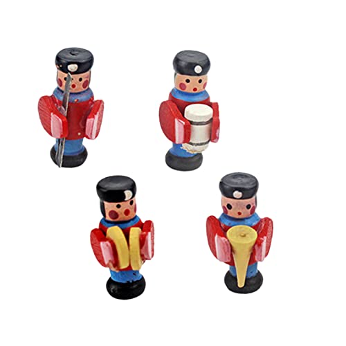 Toyvian Mini-szenenzubehör – 4-teilige Mini-spieluhr – Mini-hausschmuck – Holztrommler – Kinderspielzeug- Toyvian Mini-szenenzubehör – 4-teilige Mini-spieluhr – Mini-hausschmuck – Holztrommler – Kinderspielzeug- von Toyvian
