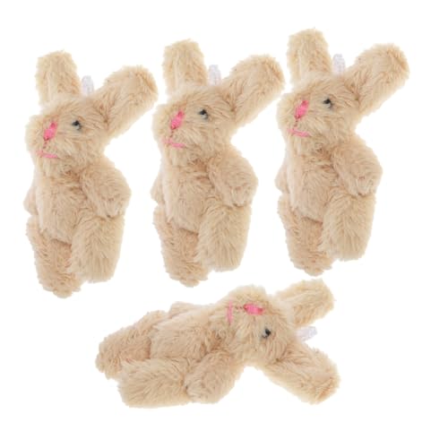 Toyvian 4 Stück Mini Plüsch Kaninchenhängedekoration Kinderspielzeug Puppenhaus Miniatur-plüschpuppen- Miniatur-tierpuppe Mini-hausschmuck Kleines Hauszubehör Khaki Toyvian 4 Stück Mini Plüsch Kaninchenhängedekoration Kinderspielzeug Puppenhaus Miniatur-plüschpuppen- Miniatur-tierpuppe Mini-hausschmuck Kleines Hauszubehör Khaki von Toyvian
